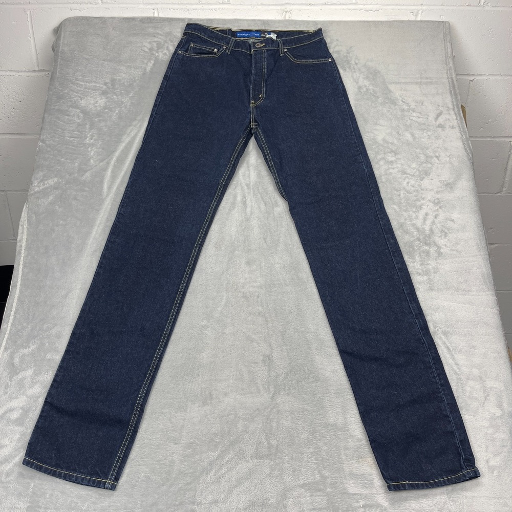 Vtg Levi's Jeans Mens 36x36 (36x40) Blue Denim Silver Tab Slim Straight Leg USA